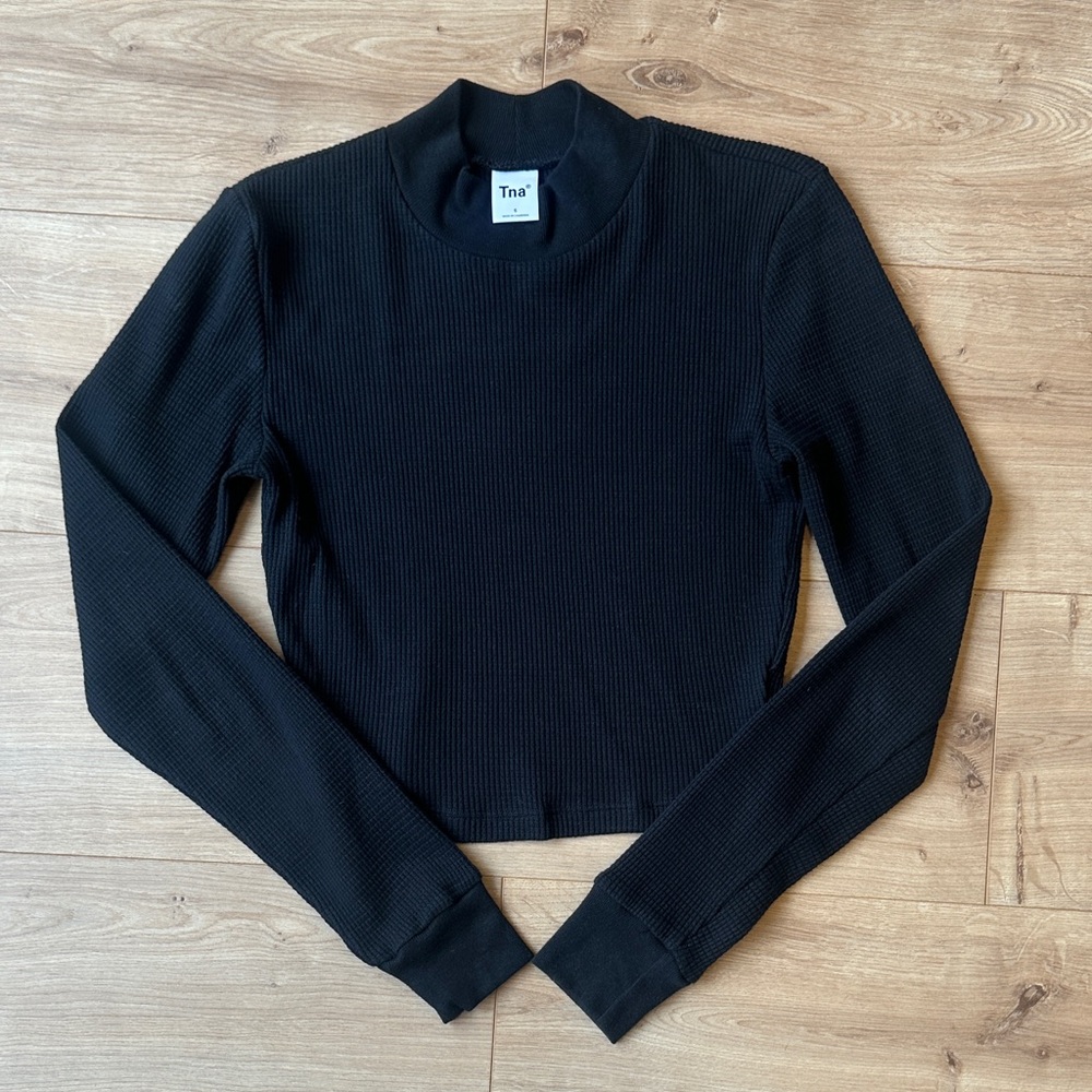 TNA Waffle Mock Neck Longsleeve